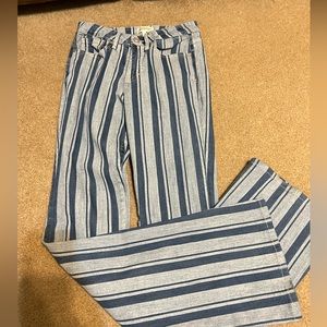 Stripped Bell bottom jeans